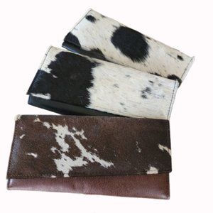 Genuine Handmade Cowhide Leather Flip Wallet